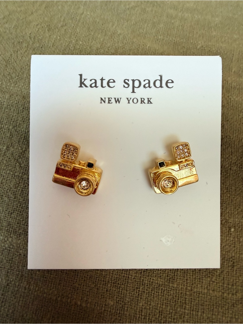 kate spade New York Picture Perfect Camera Studs